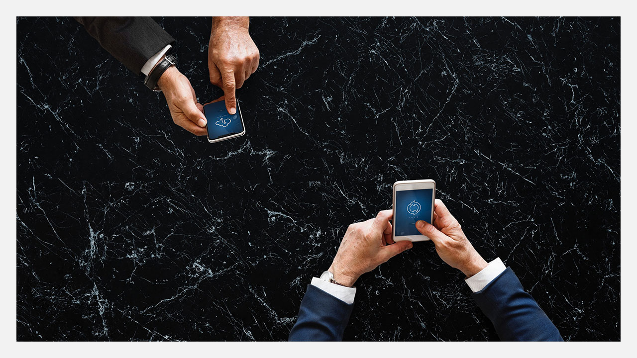 two smartphones connecting tip tech brief