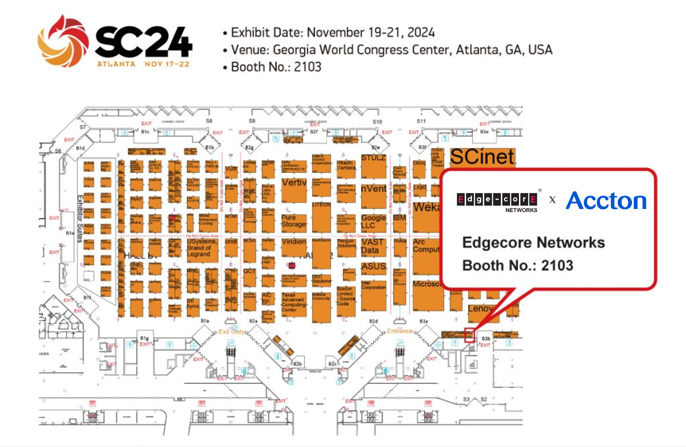 sc24 floorplan